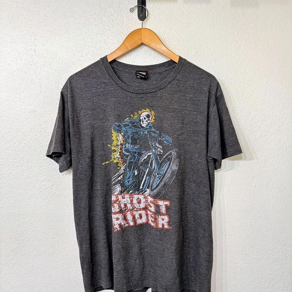 Grey vintage Ghost Rider tee